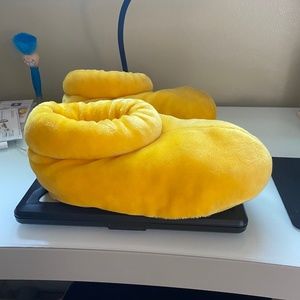 Yellow Mickey Mouse slippers